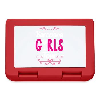Barcelona Girls Tour - Boîte à goûter - rouge - Devant