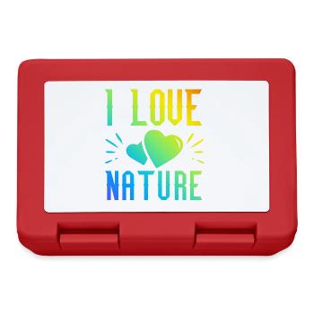 I love nature - Lunchbox - red - Front