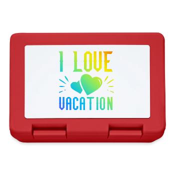 I love holidays - Lunchbox - red - Front