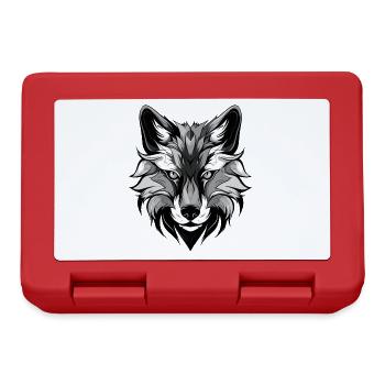 Fuchs Portrait - Brotdose - Rot - Vorne