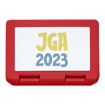 JGA 2023 Bachelor Party - Lunchbox - red - Front
