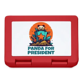 Panda for President - Lunchbox - red - Front