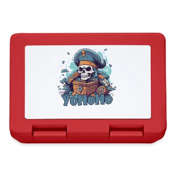 Yo Ho Ho Pirate et un trésor - Boîte à goûter - rouge - Devant