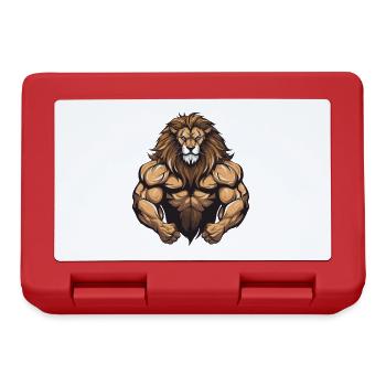 Lion Muscles Workout Gym - Lunchbox - red - Front