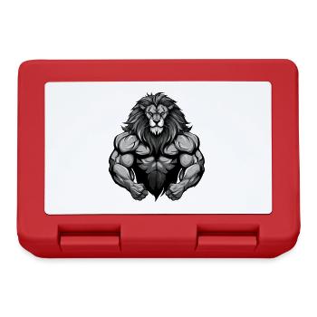Lion Muscles Workout Gym - Lunchbox - red - Front