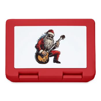 Santa Claus Guitar Santa - Lunchbox - red - Front