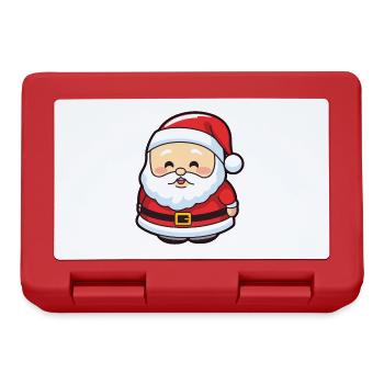 Père Noël drôle de Noël - Boîte à goûter - rouge - Devant