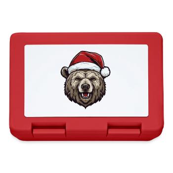 Tête d’ours Noël Noël - Boîte à goûter - rouge - Devant