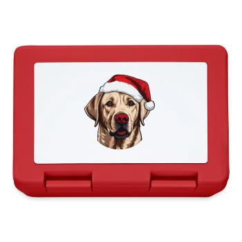 Labrador Dog Head Christmas Christmas - Lunchbox - red - Front