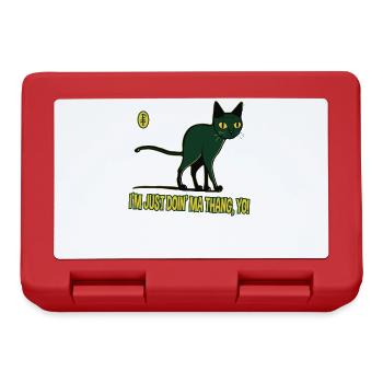 Cat does what it wants - Lunchbox - red - Front
