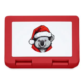 Tête d’animal de Noël Koala - Boîte à goûter - rouge - Devant