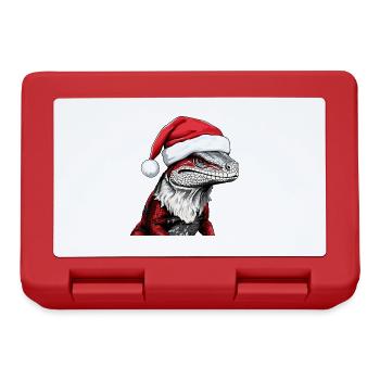 LizardChristmas Animal Head Lizard - Lunchbox - red - Front
