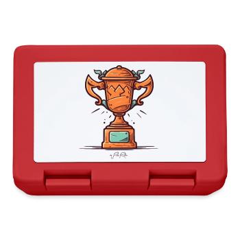 Le vainqueur remporte tout, un trophée - Boîte à goûter - rouge - Devant