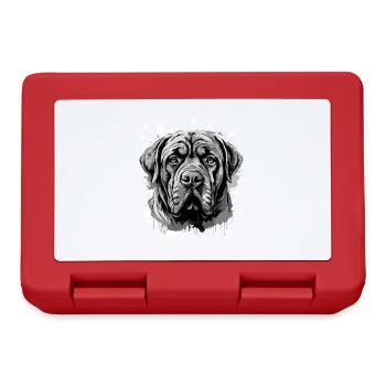 Mastiff Dog Head Portrait Animal - Lunchbox - red - Front