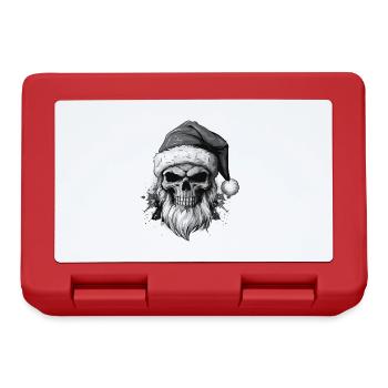 Santa Claus Skull Christmas - Lunchbox - red - Front