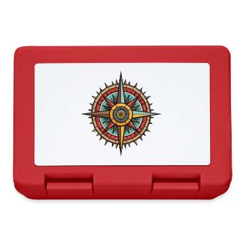 Compass Symbol Signpost Travel - Lunchbox - red - Front