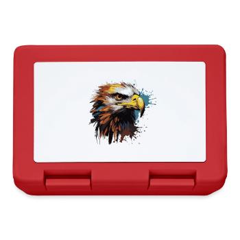 Eagle Pop Art Head - Lunchbox - red - Front