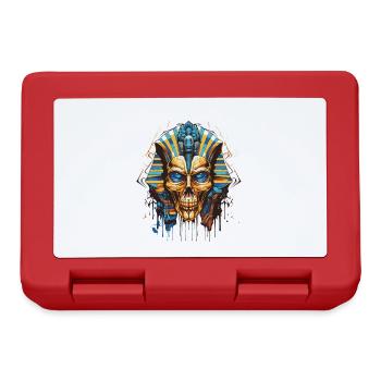 Pharaoh Skull Skeleton Pop Art - Lunchbox - red - Front