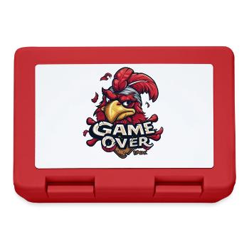 Game Over Gaming Gamer Chickens Rooster Chicken - Lunchbox - red - Front