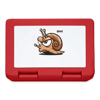 An annoyed snail - Lunchbox - red - Front