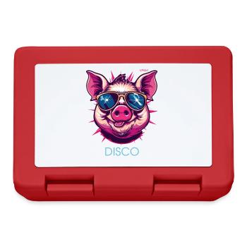 Cochon Disco - Boîte à goûter - rouge - Devant