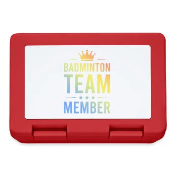 Badminton Team Bunt - Brotdose - Rot - Vorne