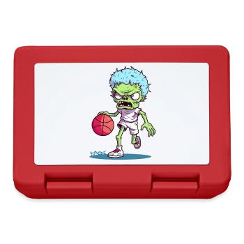 Lustiger Bonbon-Farben Zombie Basketball Spieler - Brotdose - Rot - Vorne