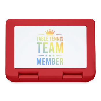Table Tennis Team Bunt - Lunchbox - red - Front