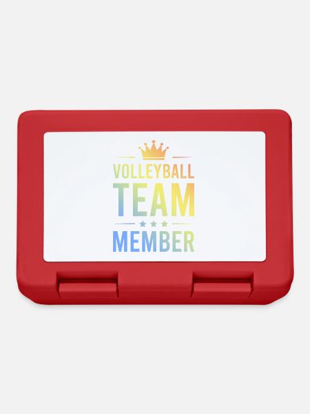 Volleyball Team Bunt - Brotdose - Rot