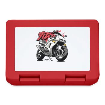 Super cooles japanisches Anime-Renn-Motorrad - Brotdose - Rot - Vorne