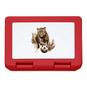 Équipe sportive de football guépard - Boîte à goûter - rouge - Devant
