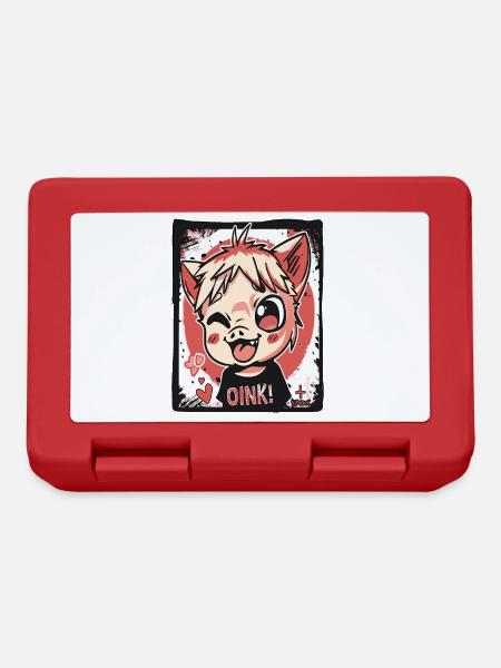 Coquin petit cochon d’enfants d’anime, Oink ! - Boîte à goûter - rouge