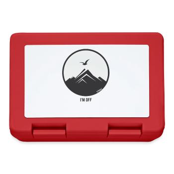 Free as a bird: nature, mountains, outdoor - Lunchbox - red - Front