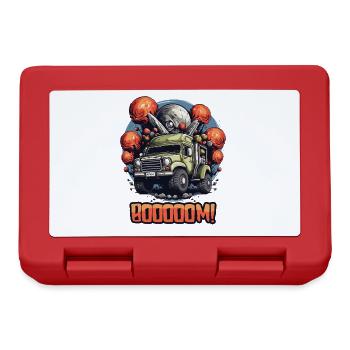 Monster truck for fathers and children with a bang effect - Lunchbox - red - Front