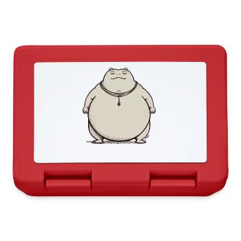 Grosse grenouille de crapaud Sumo épais, lutteur de sumo - Boîte à goûter - rouge - Devant