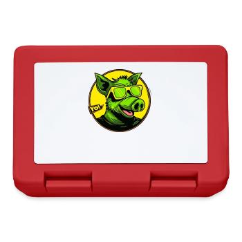 The coolest pig, yo - Lunchbox - red - Front