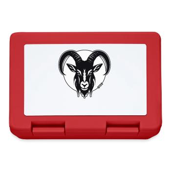 La Chèvre de l’Ombre, un bouc - Boîte à goûter - rouge - Devant
