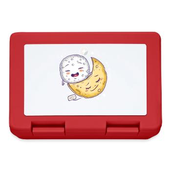 Sleepy Mozzarella Cheese on a Cheese Moon - Lunchbox - red - Front