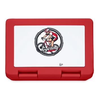 Cyclists: Road Bike & Gravel Bike Cycling - Lunchbox - red - Front