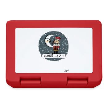 Sleepy Nutcracker with Moon and Stars - Lunchbox - red - Front