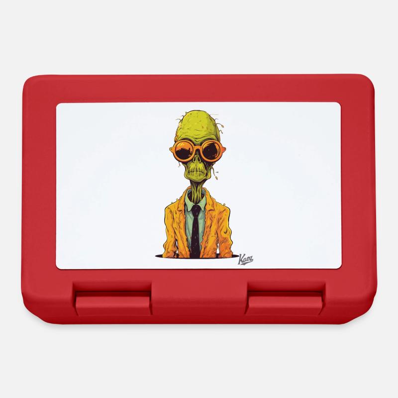 Le bourreau de travail zombie extraterrestre - Boîte à goûter - rouge