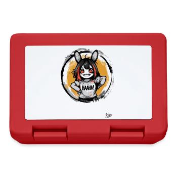 Funny and Naughty Cartoon Bunny Girl - Lunchbox - red - Front