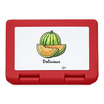 Leckere Melonen Früchte - Brotdose - Rot - Vorne