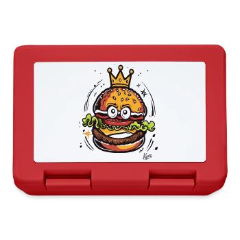 King with a Crown Burger - Lunchbox - red - Front