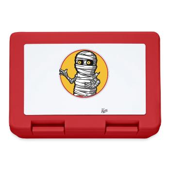 Drôle de toilettes, papier toilette, momie - Boîte à goûter - rouge - Devant