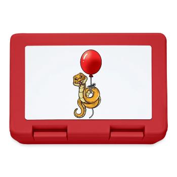Drôles de serpents serpents avec des scintillements de ballon - Boîte à goûter - rouge - Devant