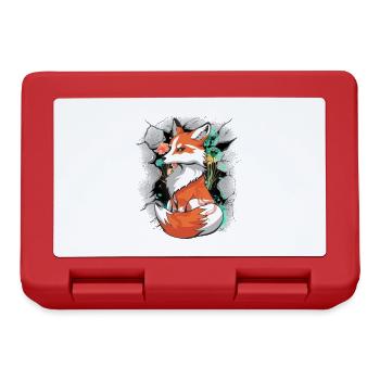 Fuchs Füchsin Kinder Kind Märchen Füchse - Brotdose - Rot - Vorne