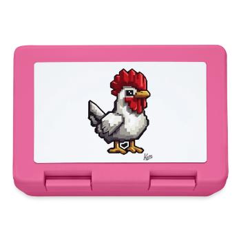 Poulet et coq fermiers - Boîte à goûter - rose - Devant