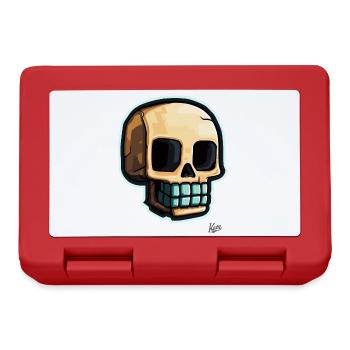 Big Smile Edition: Pixel Skull Skull - Lunchbox - red - Front
