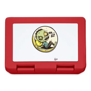 Zombie drôle de sommeil laid - Boîte à goûter - rouge - Devant
